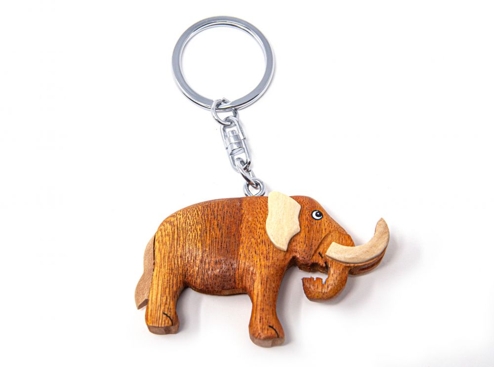 Schlüsselanhänger aus Holz - Mammut, 5,90 €