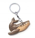 Schlüsselanhänger aus Holz - Buckelwal