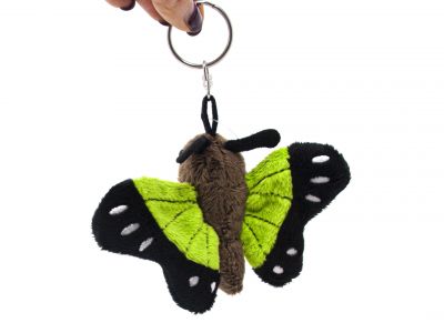 Plüsch Schlüsselanhänger - grüner Schmetterling, 8,90 €