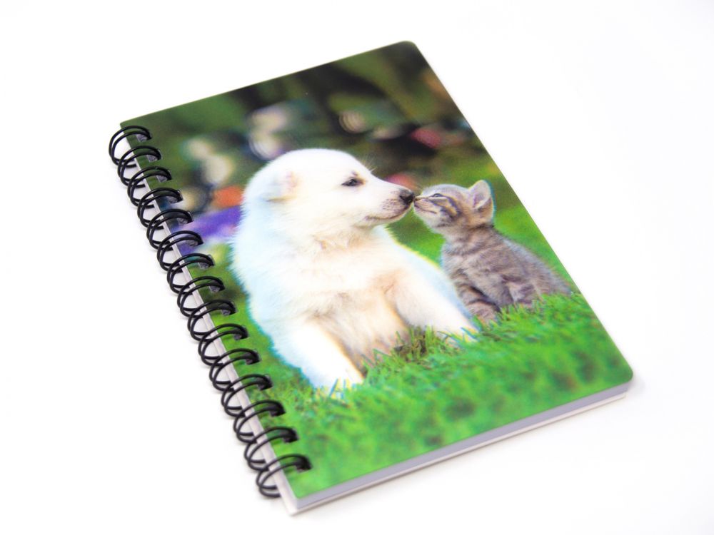 3D Notizbuch - Katze und Hund - klein, 2,90 €
